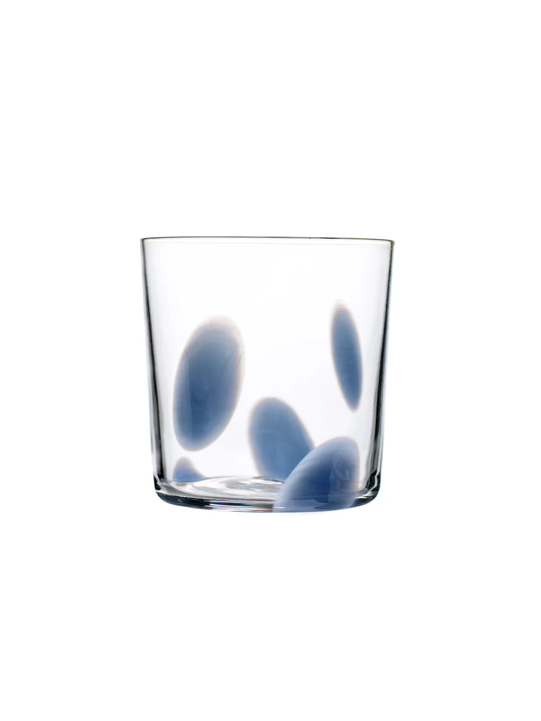 NORMAL OBJECT FACTORY DOT Winter Blue Drinking Glass