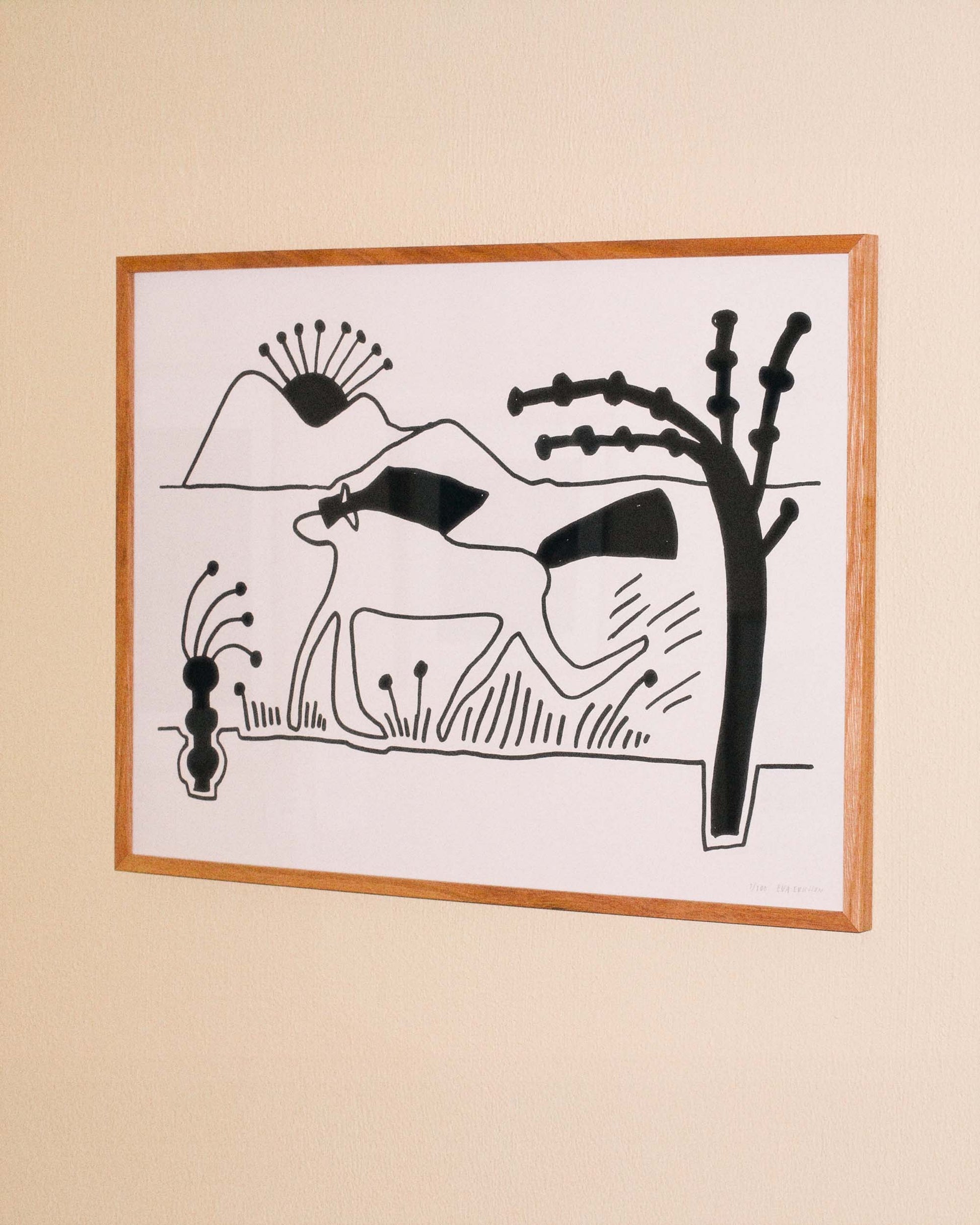 EVA ERICSSON "Hästen Springer" poster