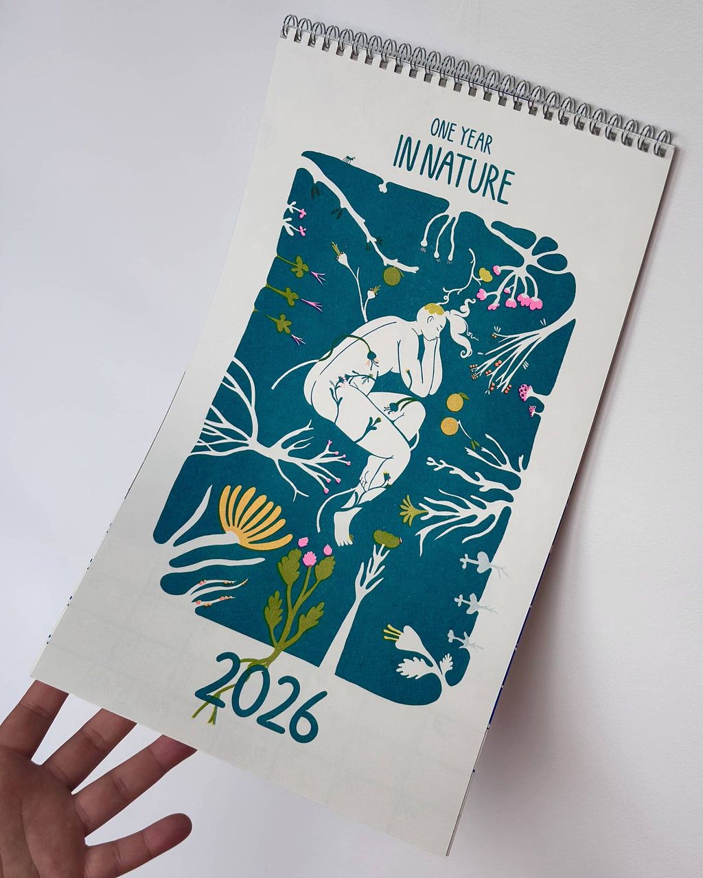 YASMINA KARLI MALMSTEN "One Year in Nature" 2026 Risograph Calendar