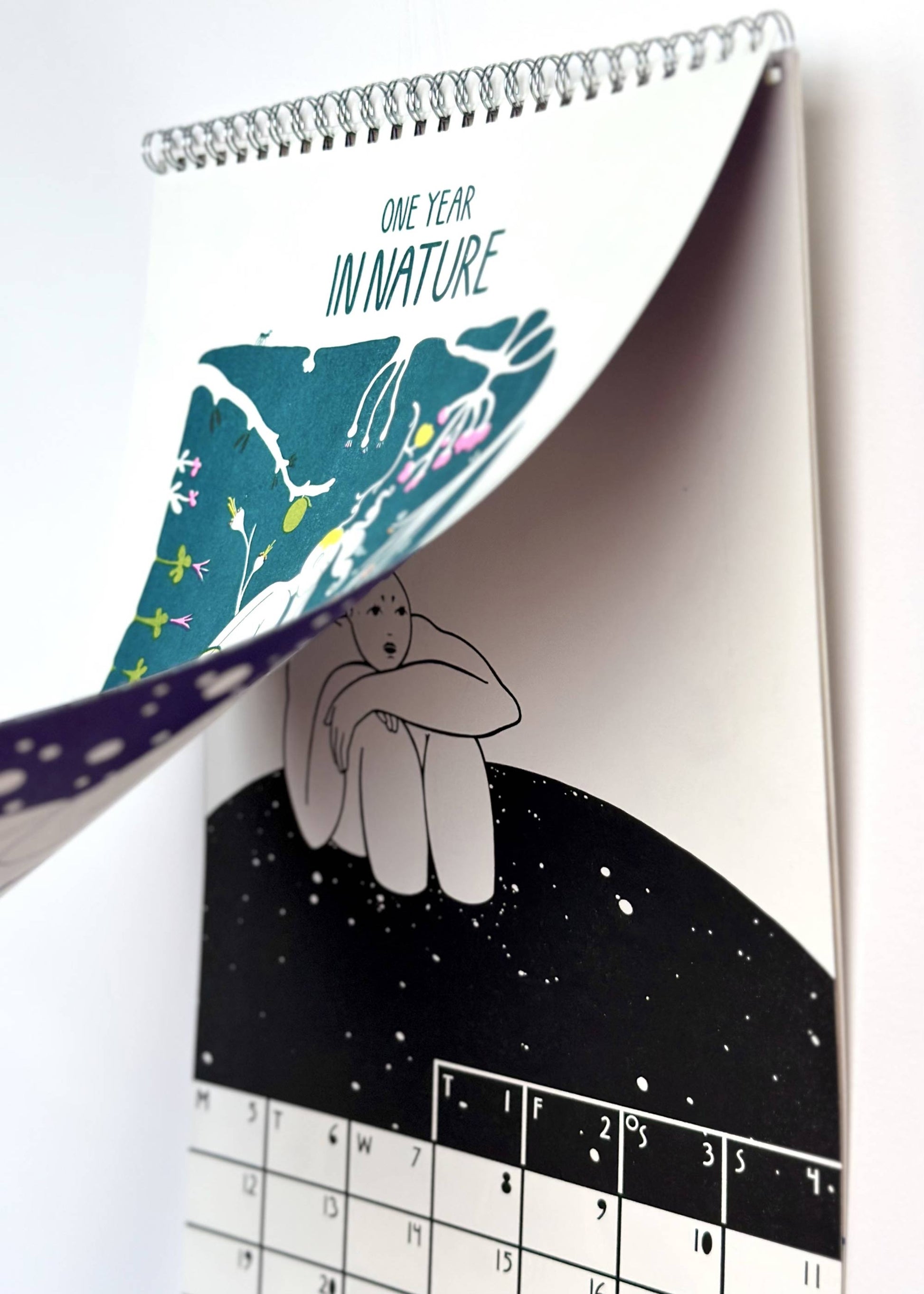 YASMINA KARLI MALMSTEN "One Year in Nature" 2026 Risograph Calendar