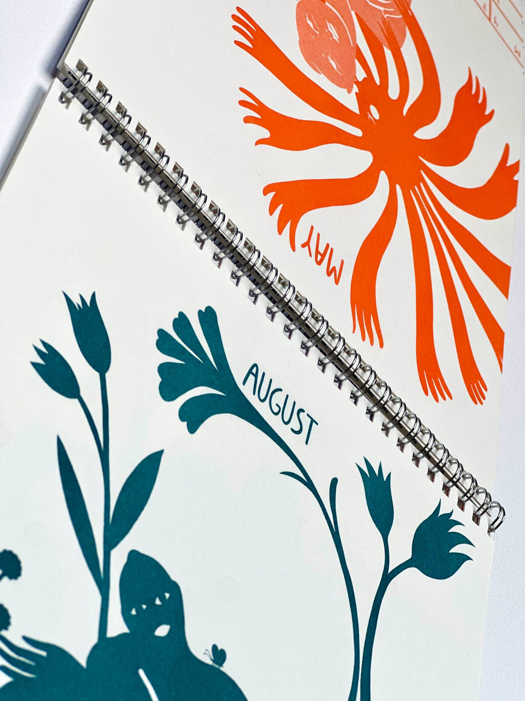 YASMINA KARLI MALMSTEN "One Year in Nature" 2026 Risograph Calendar