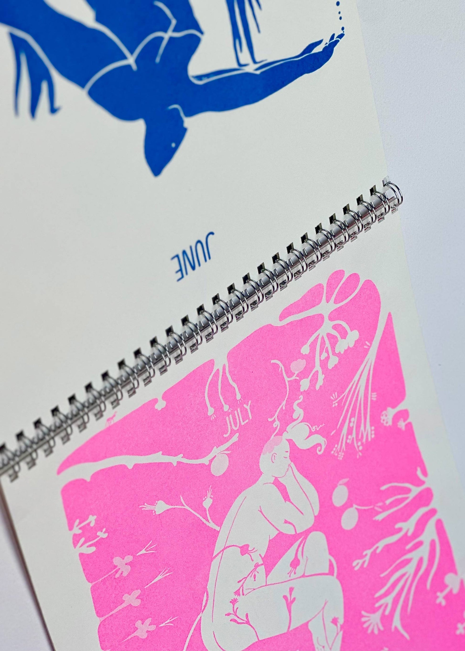 YASMINA KARLI MALMSTEN "One Year in Nature" 2026 Risograph Calendar