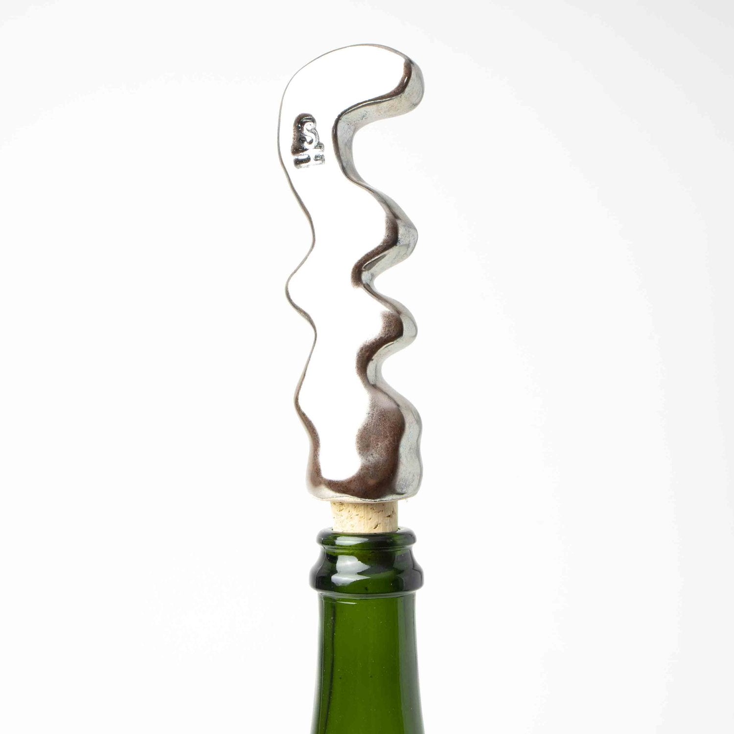 SANNA HOLMBERG "Stående Våg Silver" Wine Stopper